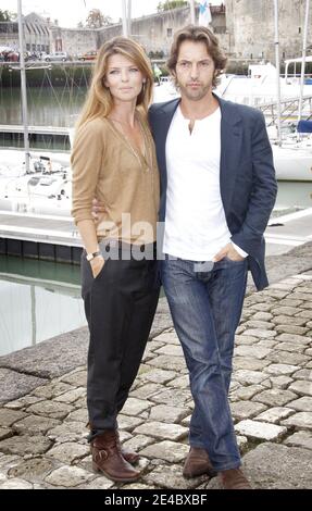 Gwendoline Hamon und Frederic Diefenthal am 20. September 2009 beim 11. TV Fiction Festival von La Rochelle in La Rochelle, Frankreich. Foto von Patrick Bernard/ABACAPRESS.COM Stockfoto