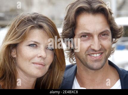 Gwendoline Hamon und Frederic Diefenthal am 20. September 2009 beim 11. TV Fiction Festival von La Rochelle in La Rochelle, Frankreich. Foto von Patrick Bernard/ABACAPRESS.COM Stockfoto