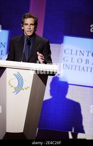 Ben Stiller nimmt an der Verleihung der Clinton Global Citizen Awards am 24. September 2009 in New York Teil. Foto von Mehdi Taamallah/ABACAPRESS.COM (im Bild: Ben Stiller) Stockfoto