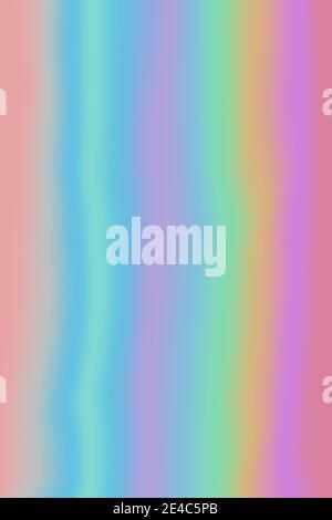 Vertikale abstrakte Pastell holographische Textur Design für Muster und Hintergrund. Stockfoto