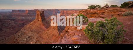 Birds Eye Butte und Crows Nest Butte, Marlboro Point, Canyonlands National Park, Moab, Utah, USA Stockfoto