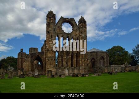 Ruinen von Melrose Abbey, City of Melrose, Vereinigtes Königreich, Schottland, Britische Inseln, Großbritannien Stockfoto