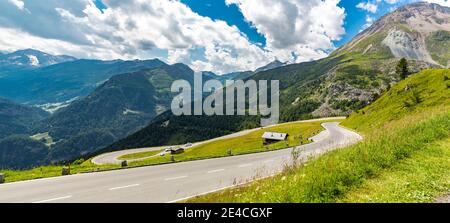 Panorama Großglockner Hochalpenstraße, Nationalpark Hohe Tauern, Bundesland Salzburg, Kärnten, Österreich, Europa Stockfoto