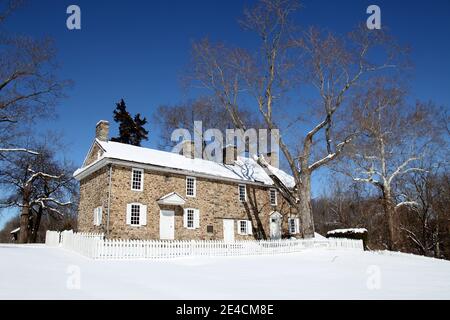 Thompson-Neely House – Washington Crossing State Park, PA, USA Stockfoto