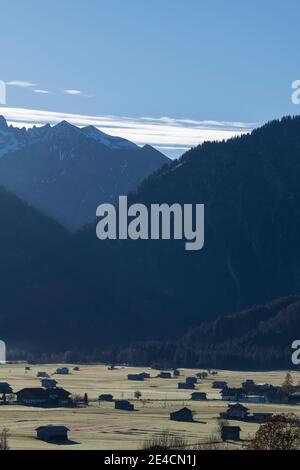 Europa, Deutschland, Bayern, Allgäu, Oberallgäu, Allgäuer Alpen, Oberstdorf, Morgenstimmung Stockfoto