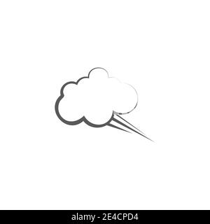 Cloud Comic Book Design Element Vektor Illustration Stock Vektor