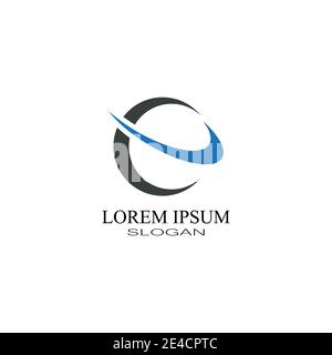 Radfahrer Logo Vorlage Fahrrad Vektor Design. Stock Vektor