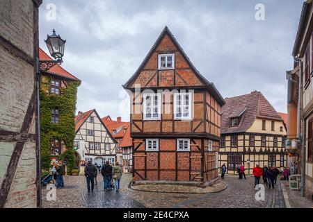 Finkenherd, Altstadt, Quedlinburg, Harz, Sachsen-Anhalt, Deutschland, Europa Stockfoto