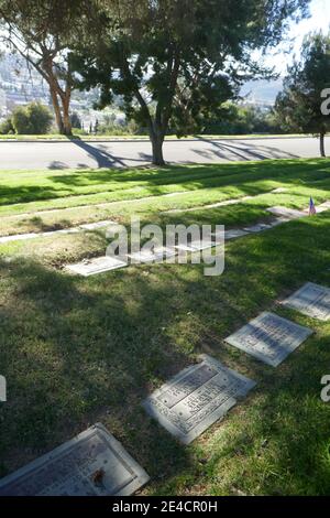 Glendale, Kalifornien, USA 18. Januar 2021 EIN allgemeiner Blick auf die Atmosphäre des Grabes der Schauspielerin Betty Bronson im Forest Lawn Memorial Park am 18. Januar 2021 in Glendale, Kalifornien, USA. Foto von Barry King/Alamy Stockfoto Stockfoto