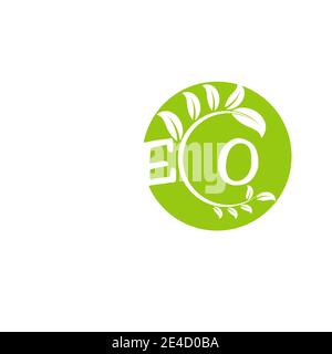 Blatt Ökologie Logo Vorlage Vektor Symbol Natur Stock Vektor