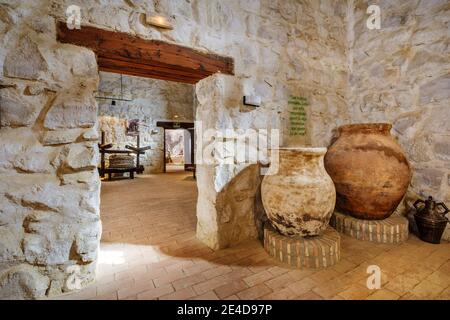 Museo de la Cultura del Olivo. Museum Kulturgeschichte des Olivenbaums, Puente del Obispo. Baeza, Provinz Jaen, Andalusien, Südspanien Europa Stockfoto