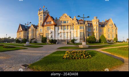 Universidad Internacional Menéndez Pelayo, Palacio und Península de la Magdalena. Santander Kantabrien, Nordspanien Europa Stockfoto