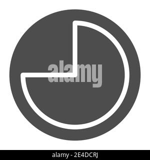 9 Stunden durchgehende Symbole. Vektordarstellung des Vorderguns isoliert auf Weiß. Uhr Glyph Stil Design, für Web und App entwickelt. Eps 10. Stock Vektor