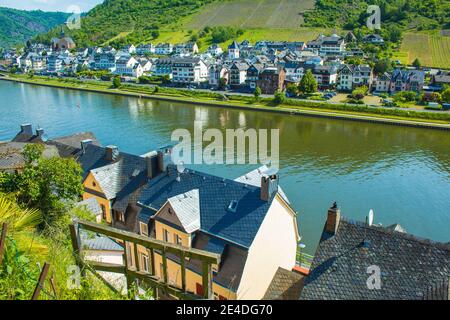 Cochem. Eine kleine malerische Stadt an der Mosel in Rheinland-Pfalz, Deutschland. Stockfoto