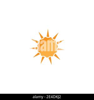 Sun Vektor illustration symbol Logo Template Design Stock Vektor