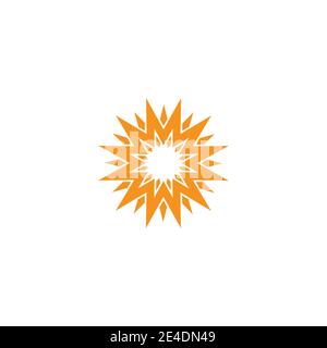 Sun Vektor illustration symbol Logo Template Design Stock Vektor