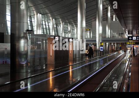 05.06.2019, Doha, Katar, Asien - Innenansicht des neuen Terminals am Hamad International Airport. Stockfoto