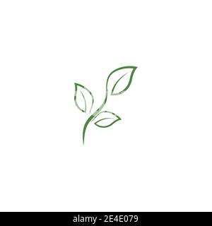 Blatt Ökologie Logo Vorlage Vektor Symbol Natur Stock Vektor