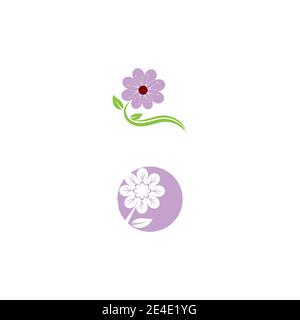 Schönheit plumeria Symbol Blumen Design Illustration Vorlage Stock Vektor