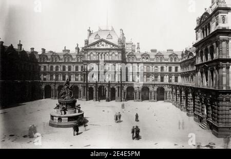 Vintage 19. Jahrhundert Foto: The Exchange Building, Liverpool. Stockfoto