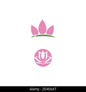 Schönheit Vektor Lotus Blumen Design logo Symbol Vorlage Stock Vektor