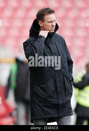 Stadt Mainz, Deutschland. 23. Jan, 2021. firo: 23.01.2021 Fußball: 1. Bundesliga, Saison 2020/21 FSV Mainz - RB Leipzig Trainer Julian Nagelsmann (Leipzig) Credit: Thorsten Wagner/Witters/POOL/via firoportphoto / Verwendung weltweit/dpa/Alamy Live News Stockfoto