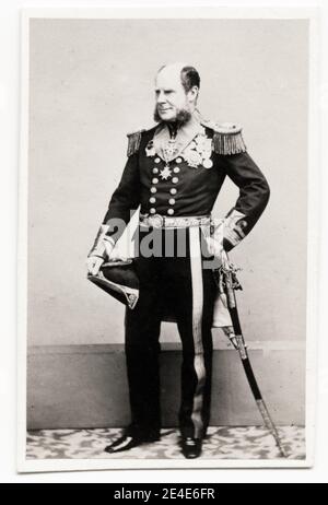 Vintage 19. Jahrhundert Foto: Admiral der Flotte der ehrenvolle Sir Henry Keppel GCB, OM (14. Juni 1809 – 17. Januar 1904) war ein königlicher Navy Offizier. Stockfoto