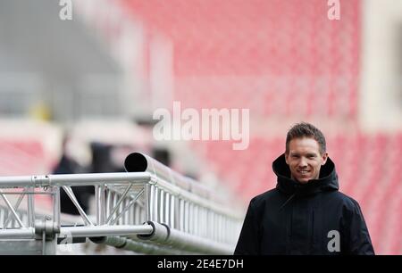 Stadt Mainz, Deutschland. 23. Jan, 2021. firo: 23.01.2021 Fußball: 1. Bundesliga, Saison 2020/21 FSV Mainz - RB Leipzig Trainer Julian Nagelsmann (Leipzig), Foto: Thorsten Wagner/Witters/POOL/via firoportphoto weltweite Nutzung Kredit: dpa/Alamy Live News Stockfoto