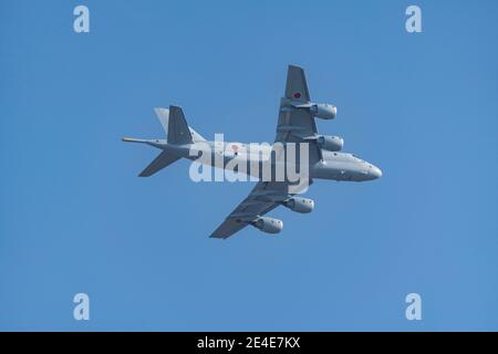 Japan Maritime Self-Defense Force, Kawasaki P-1, Isehara City, Präfektur Kanagawa, Japan Stockfoto