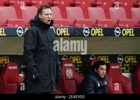 Stadt Mainz, Deutschland. 23. Jan, 2021. firo: 23.01.2021 Fußball: 1. Bundesliga, Saison 2020/21 FSV Mainz - RB Leipzig Trainer Julian Nagelsmann (Leipzig) Credit: Thorsten Wagner/Witters/POOL/via firoportphoto / Verwendung weltweit/dpa/Alamy Live News Stockfoto