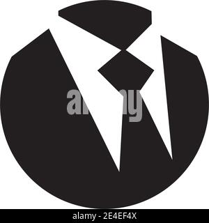 Krawatte Logo Symbol Design Vektor Illustration Vorlage Stock Vektor