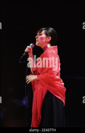 Filippa Giordano auf der Bühne bei den Classical Brit Awards 2000, die in der Royal Albert Hall in London, Großbritannien, stattfinden. Mai 2000 Stockfoto