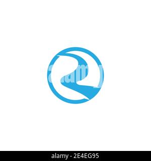 Fluss Vektor icon Abbildung design Stock Vektor