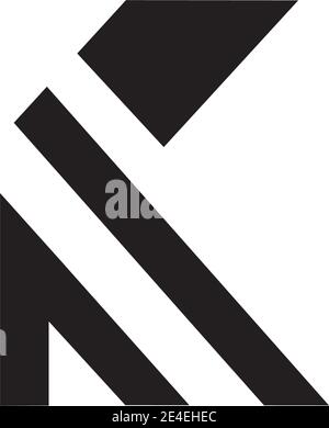 K Buchstabe Initial Symbol Logo Design Inspiration Vektor Vorlage Stock Vektor