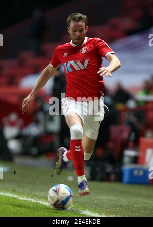 Charlton Athletic's Chris Gunter während der Sky Bet League One Match im Valley, London. Bilddatum: Samstag, 23. Januar 2021. Stockfoto