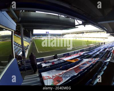 London, Großbritannien. Januar 2021. LONDON, ENGLAND. 23. JANUAR Kiyan Prince Foundation Stadium im Kiyan Prince Foundation Stadium, Shepherd's Bush, London am Samstag, 23. Januar 2021, während des Sky Bet Championship Matches zwischen Queens Park Rangers und Derby County. (Quelle: Federico Maranesi) Quelle: MI News & Sport /Alamy Live News Stockfoto