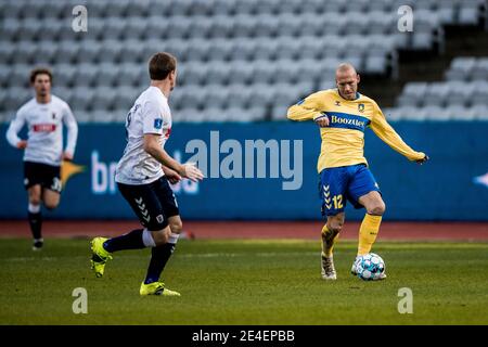 Aarhus, Dänemark. Januar 2021. Michael Lumb (12) von Broendby BEI EINEM Testspiel zwischen Aarhus GF und Broendby IF im Ceres Park in Aarhus. (Foto Kredit: Gonzales Foto/Alamy Live News Stockfoto