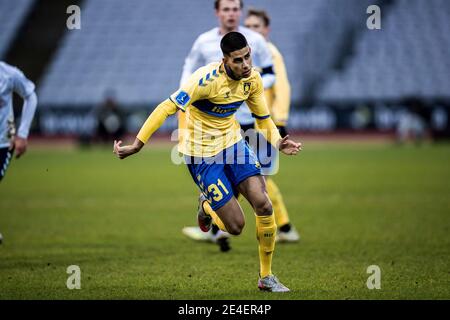 Aarhus, Dänemark. Januar 2021. Jagvir Singh (31) von Broendby, WENN er während eines Testmatches zwischen Aarhus GF und Broendby IF im Ceres Park in Aarhus gesehen wird. (Foto Kredit: Gonzales Foto/Alamy Live News Stockfoto