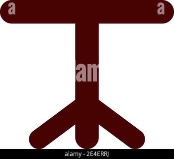 Möbelfirma Logo Design mit Verwendung Tisch und Stuhl Symbol Designvorlage Stock Vektor