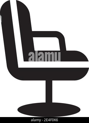 Möbelfirma Logo Design mit Verwendung Tisch und Stuhl Symbol Designvorlage Stock Vektor