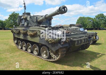 Scimitar Light Tank auf der Ausstellung in St. Neots. Stockfoto