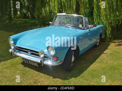 Classic Sunbeam Alpine restauriert und zu sehen. Stockfoto