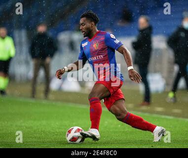 Basel, Schweiz. Januar 2021. 23.01.2021, Basel, St. Jakob-Park, Fußball-Superliga: FC Basel 1893 - FC Zürich, Afimico Pululu (Basel) Quelle: SPP Sport Presse Foto. /Alamy Live Nachrichten Stockfoto