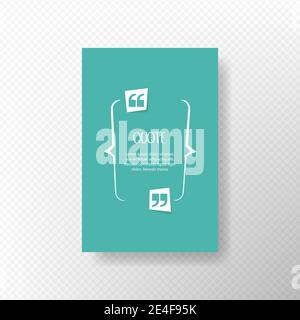 Zitat text Blase. Kommata, Hinweis, Nachricht und Kommentar Design Element Stock Vektor