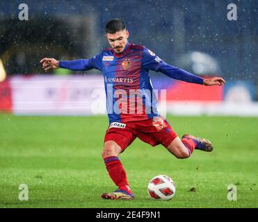 Basel, Schweiz. Januar 2021. 23.01.2021, Basel, St. Jakob-Park, Fußball-Superliga: FC Basel 1893 - FC Zürich, Raoul Petretta (Basel) Quelle: SPP Sport Pressefoto. /Alamy Live Nachrichten Stockfoto