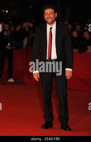 Schauspieler Sergio Castellitto bei der Vorführung von 'Alza la testa' während des 4. Filmfestivals in Rom, Italien, am 18. Oktober 2009. Foto von Mireille Ampilhac/ABACAPRESS.COM Stockfoto