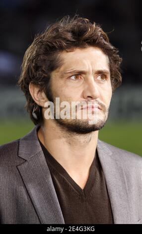 Bixente Lizarazu nimmt am 21. Oktober 2009 am UEFA Champions League Soccer Match, Gruppe A , Girondins de Bordeaux gegen FC Bayern München im Stade Chaban-Delmas in Bordeaux, Frankreich, Teil. Bordeaux gewann 2:1. Foto von Patrick Bernard/ABACAPRESS.COM Stockfoto