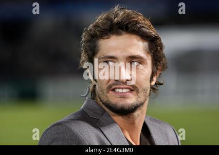 Bixente Lizarazu nimmt am 21. Oktober 2009 am UEFA Champions League Soccer Match, Gruppe A , Girondins de Bordeaux gegen FC Bayern München im Stade Chaban-Delmas in Bordeaux, Frankreich, Teil. Bordeaux gewann 2:1. Foto von Patrick Bernard/ABACAPRESS.COM Stockfoto