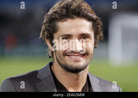 Bixente Lizarazu nimmt am 21. Oktober 2009 am UEFA Champions League Soccer Match, Gruppe A , Girondins de Bordeaux gegen FC Bayern München im Stade Chaban-Delmas in Bordeaux, Frankreich, Teil. Bordeaux gewann 2:1. Foto von Patrick Bernard/ABACAPRESS.COM Stockfoto