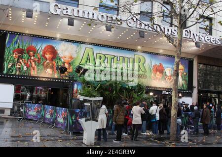 Illustration während der Premiere von 'Arthur et la Vengeance de Maltazard' am Gaumont Marignan Theater in Paris, Frankreich am 22. November 2009. Foto von Denis Guignebourg/ABACAPRESS.COM Stockfoto